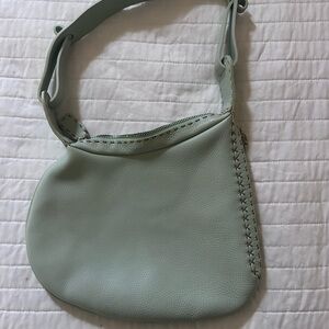 Fendi Light Green Leather Shoulder Bag